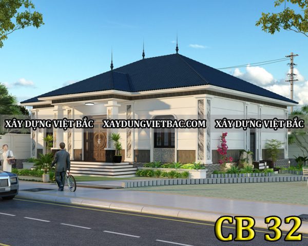 mau thiet ke nha cap 4 mai thai 14.2x11.2m