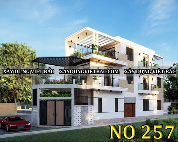 mau thiet ke nha ong 2 mat tien 3 tang 4.7x21.8m
