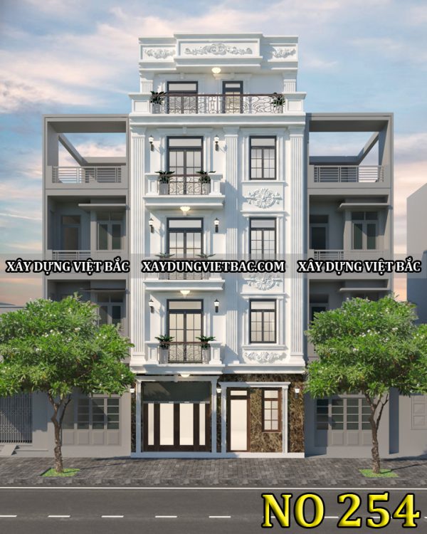 mau thiet ke nha ong tan co dien 5 tang 7x5m