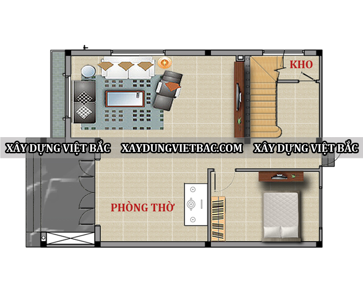 mau biet thu mai nhat 2 tang 8x11.5m3