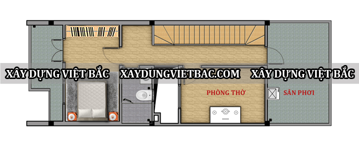 mau nha ong hien dai 3 tang 5.2x14m3