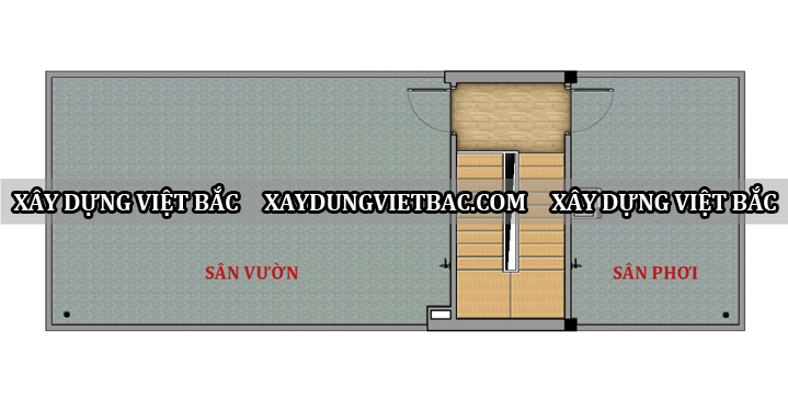 mau nha ong hien dai 3 tang 5x13.2m3