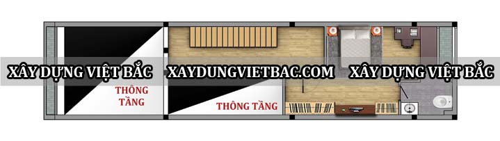 mau nha ong hien dai 3 tang 4.5x19m2