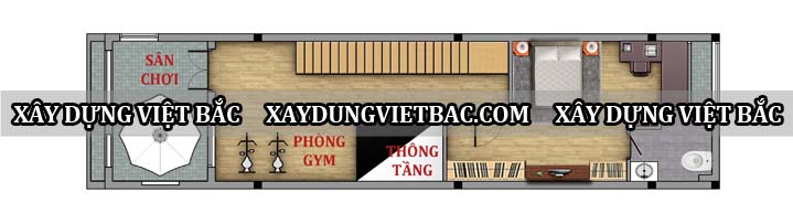 mau nha ong hien dai 3 tang 4.5x19m3