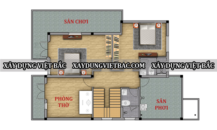 mau biet thu mai nhat 9.2x15.5m2