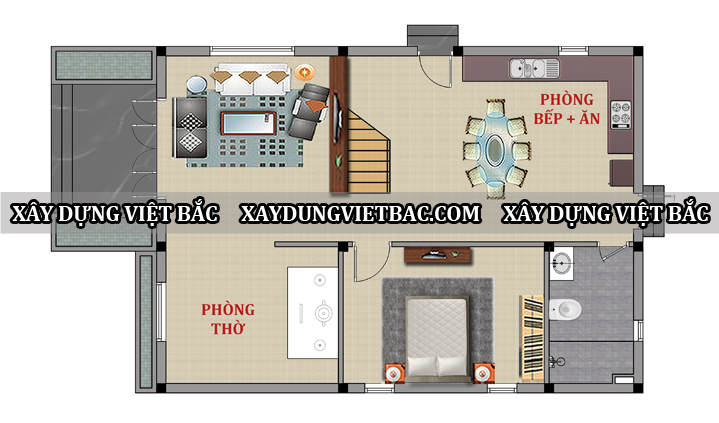 mau biet thu mai nhat 2 tang 8.5x12m2