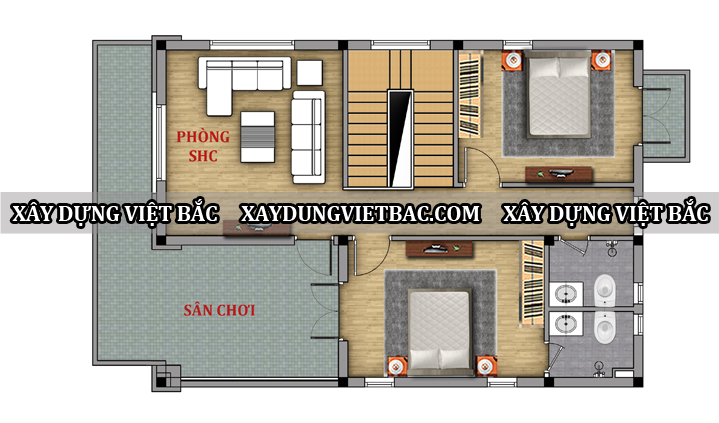 mau biet thu mai nhat 2 tang 8.5x12m3