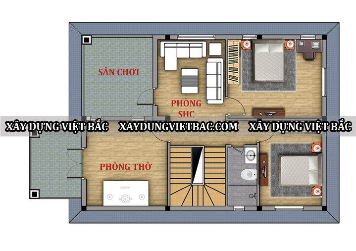 mau biet thu tan co dien 2 tang mai nhat 8.5x14m2