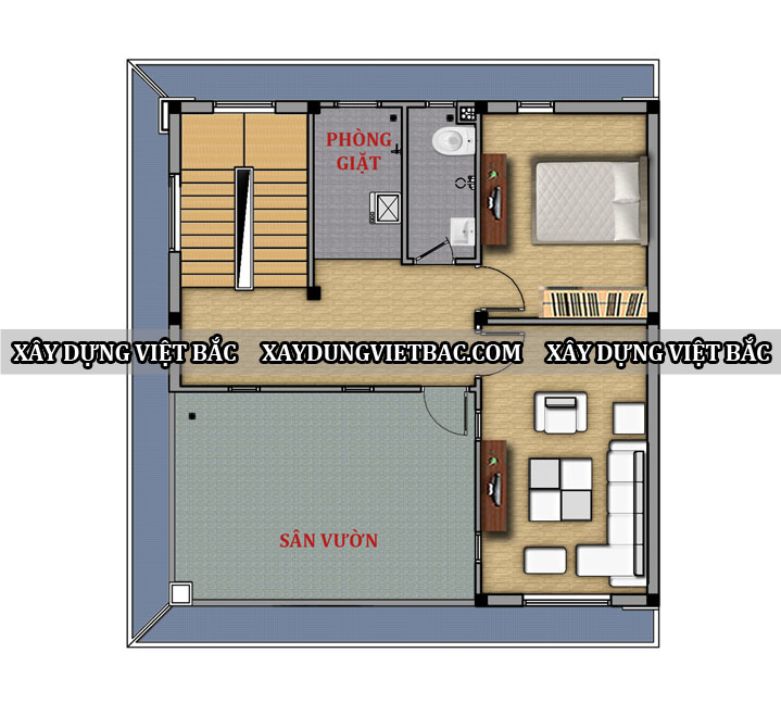 mau biet thu mai nhat 3 tang 9.7x9.4m2