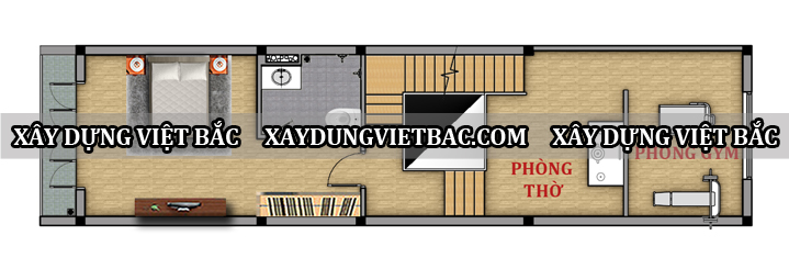 mau nha ong hien dai 4 tang 4.5x17m2