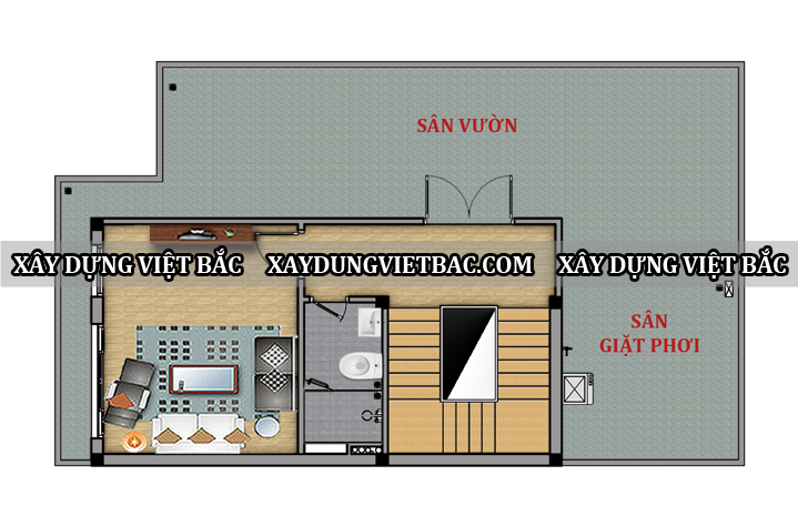 mau biet thu hien dai 3 tang 8x12.5m3