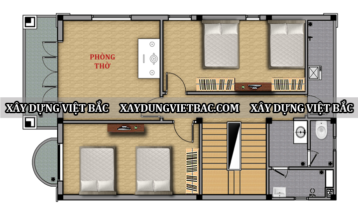 mau biet thu mai nhat 2 tang 8x12m2