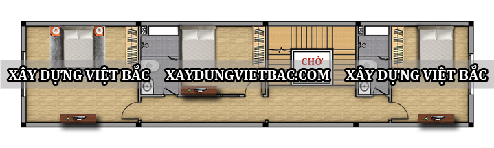 mau nha ong hien dai 4 tang 5.2x22m2