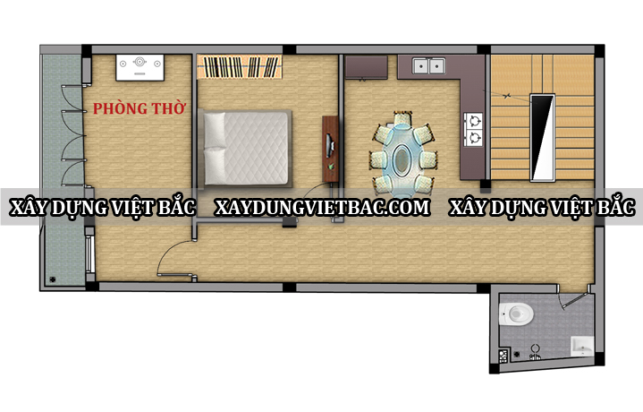 mau nha ong hien dai 4 tang 7.7x12.5m2