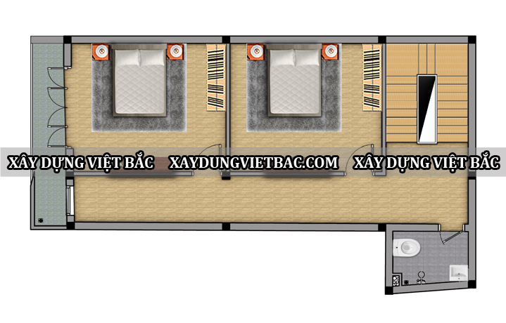 mau nha ong hien dai 4 tang 7.7x12.5m3